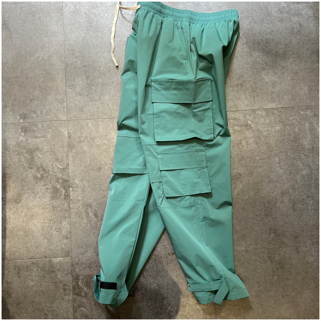 Japanese Style Workwear Quick-drying Multi-pocket Drawstring Jogger Pants
