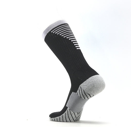 Striped non-slip sports football socks