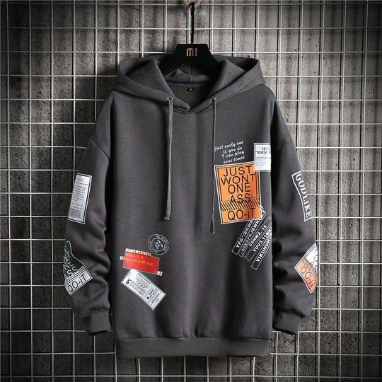 Hooded Fleece Printed Sweatshirt