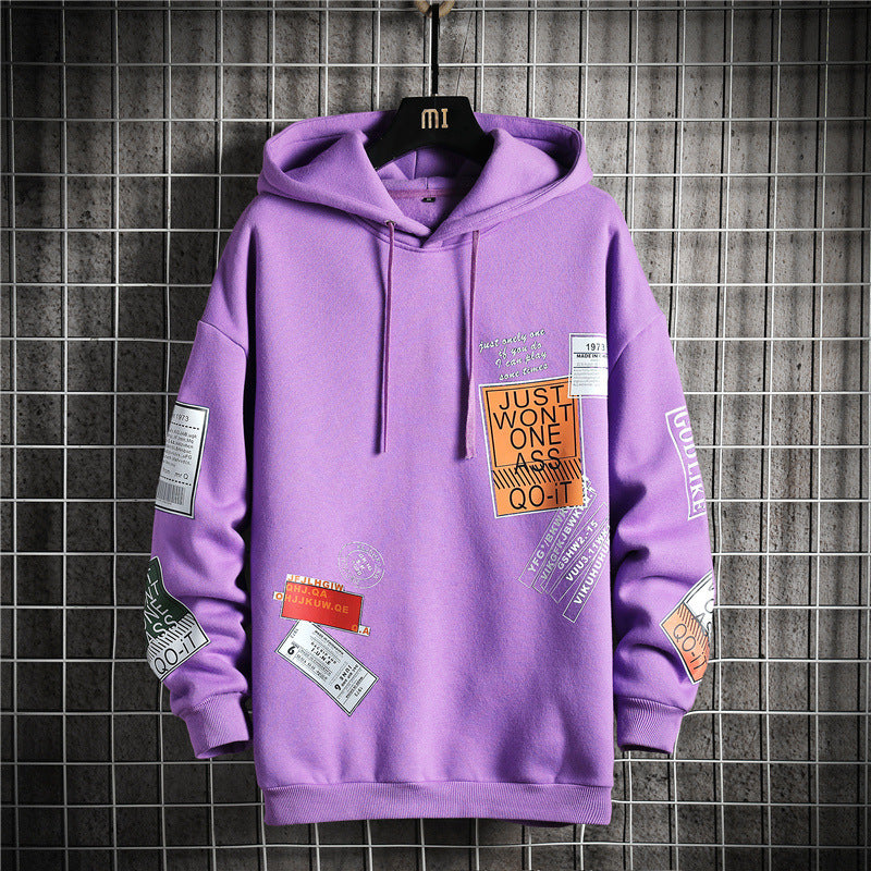 Hooded Fleece Printed Sweatshirt