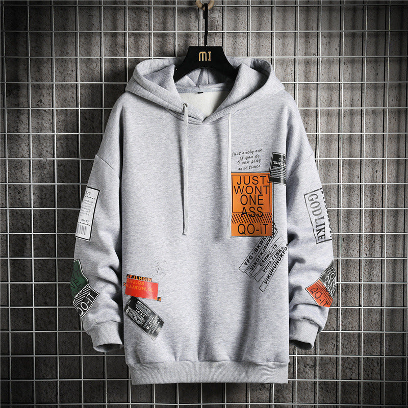 Hooded Fleece Printed Sweatshirt