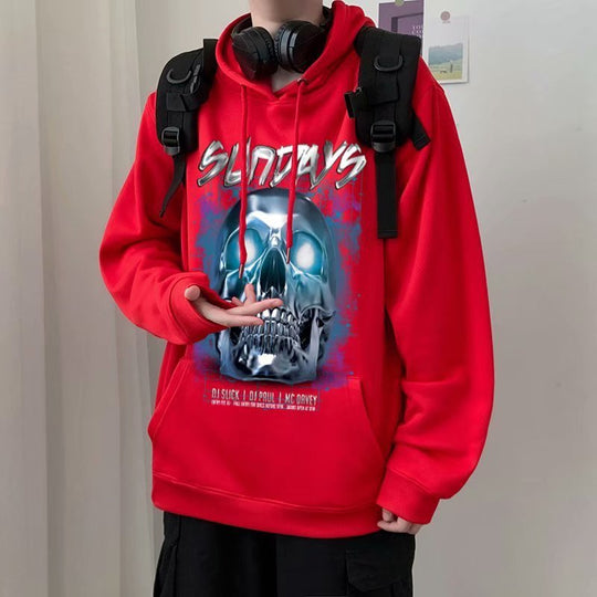 Polar fleece hooded sweatshirt