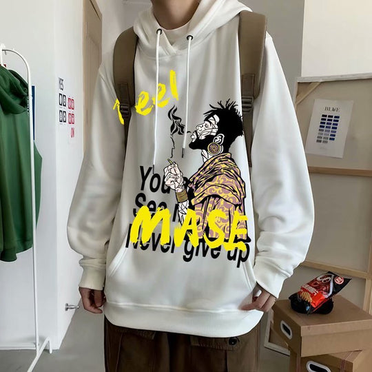 Polar fleece hooded sweatshirt