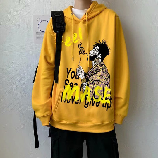 Polar fleece hooded sweatshirt