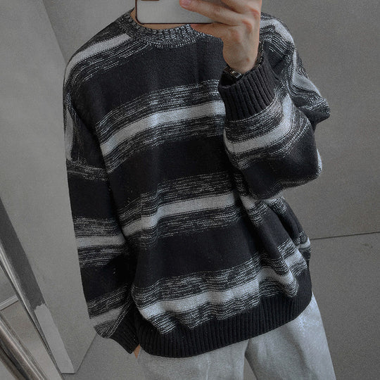 Stylish Crewneck Pullover Sweater Top