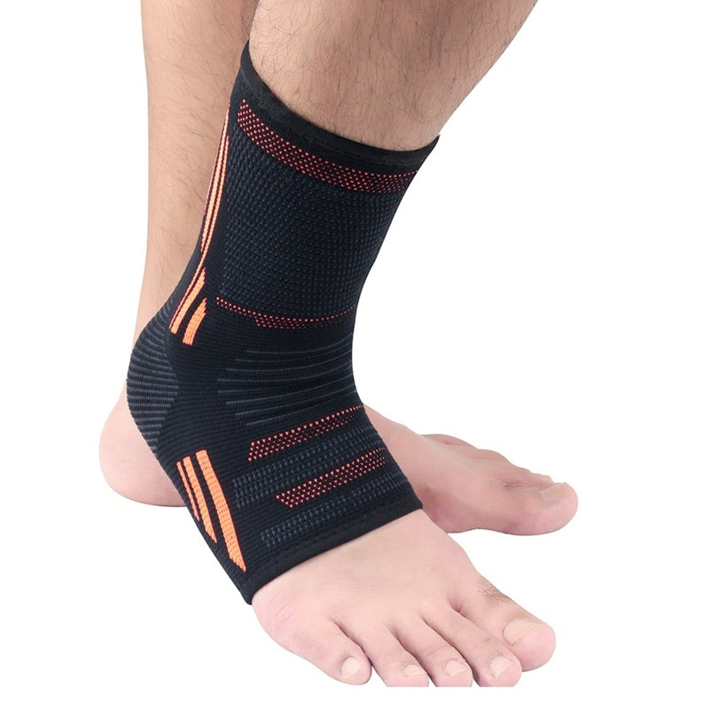 Knitted sprain protection ankle sleeve
