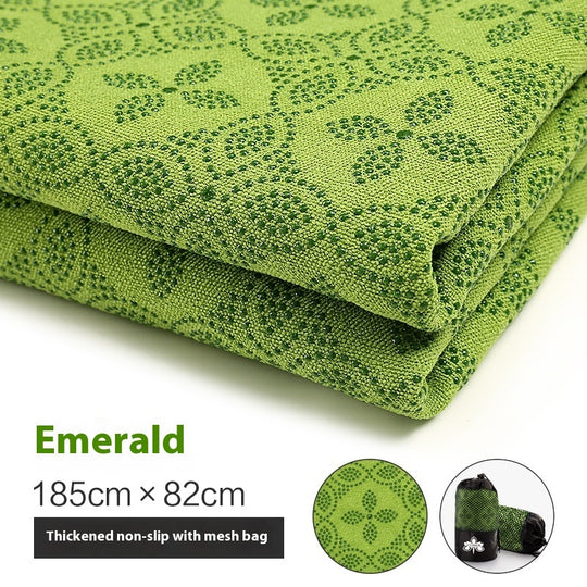 Yoga Mat Towel Non-slip Particles Sweat-absorbent Thick