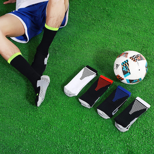 Striped non-slip sports football socks