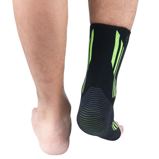 Knitted sprain protection ankle sleeve