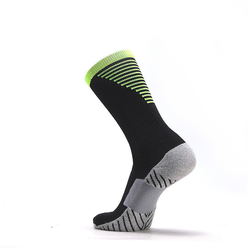 Striped non-slip sports football socks