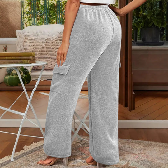 Loose Fashion Pocket Drawstring Women's Sweatpants