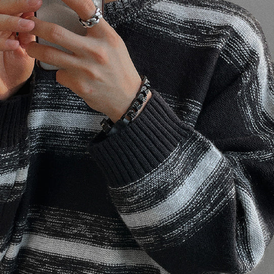 Stylish Crewneck Pullover Sweater Top