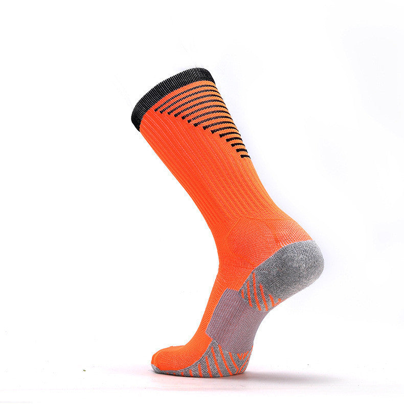 Striped non-slip sports football socks