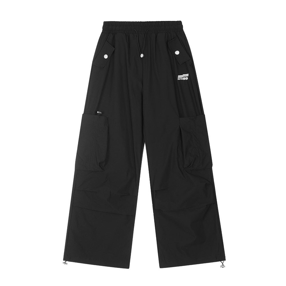 Men's Multi-pocket Sports Cargo Drawstring Jogger Pants