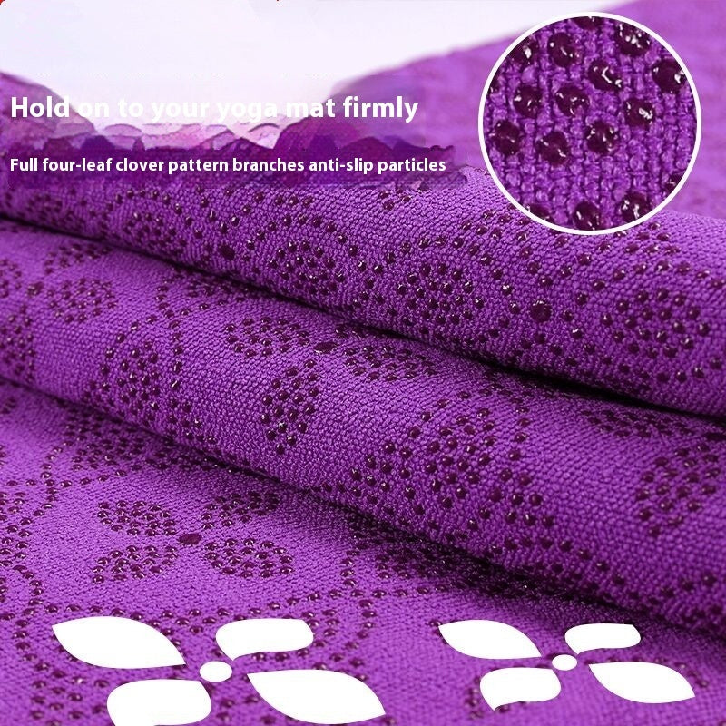 Yoga Mat Towel Non-slip Particles Sweat-absorbent Thick