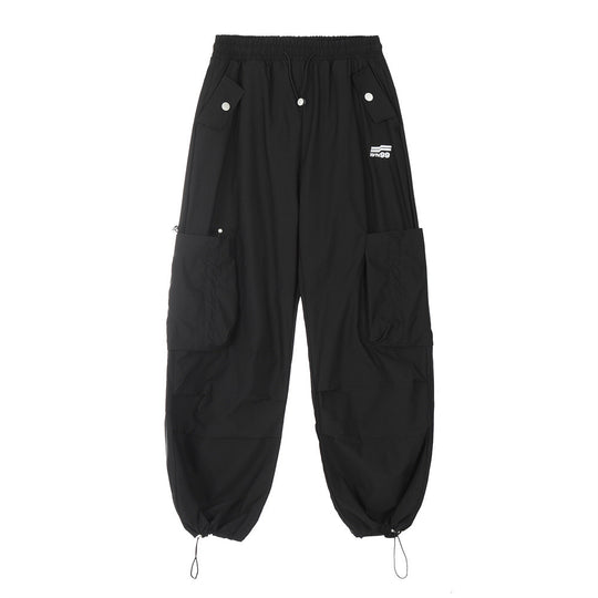 Men's Multi-pocket Sports Cargo Drawstring Jogger Pants