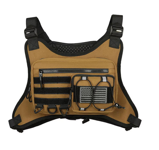 Casual Personality Men's Vest Sports Chest Bag