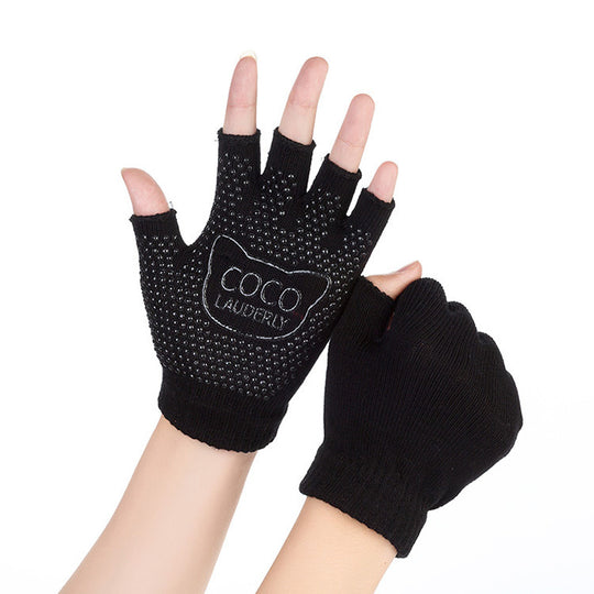 Ladies Non-Slip Cotton Yoga Socks With Heel