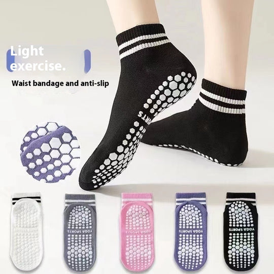 Yoga Socks Non-slip Floor Socks No Pilling Exercise Dispensing