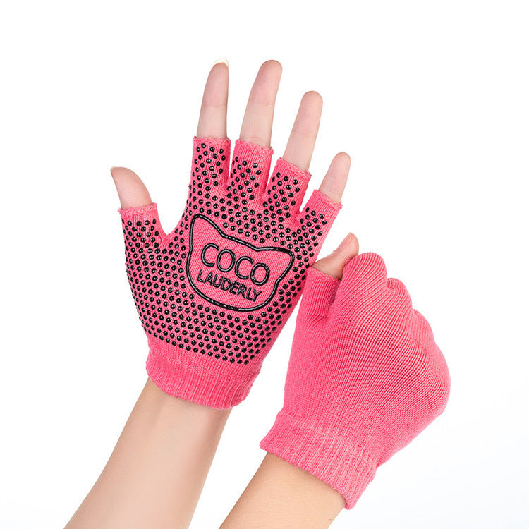 Ladies Non-Slip Cotton Yoga Socks With Heel