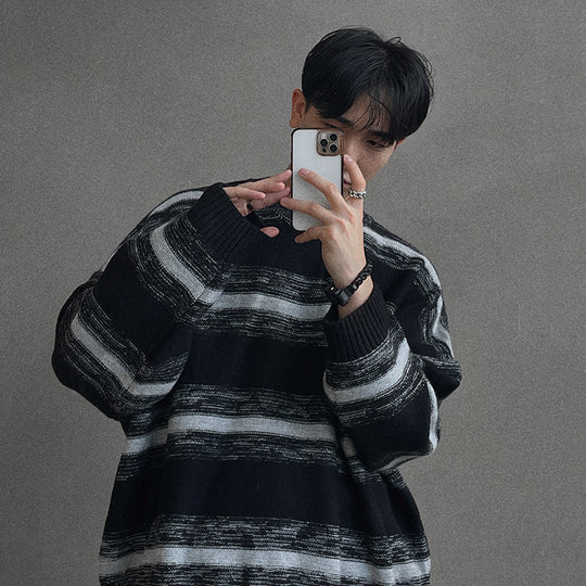 Stylish Crewneck Pullover Sweater Top